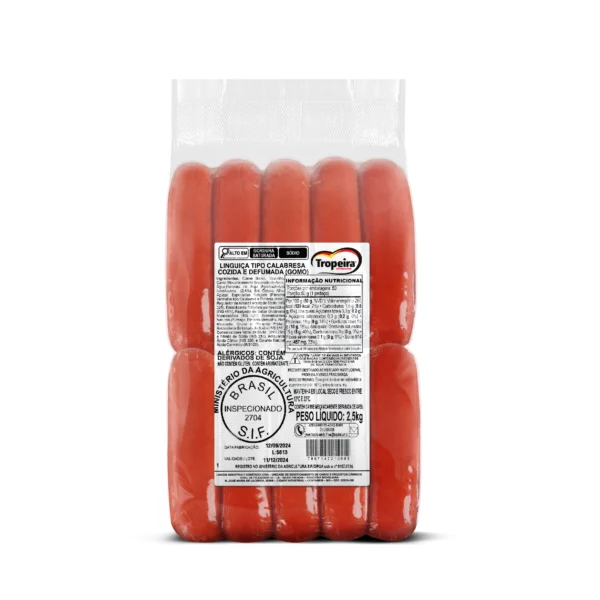 Linguiça calabresa grossa 2,5kg